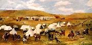 Charles M Russell Cowboy Camp During The Round Up China oil painting reproduction
